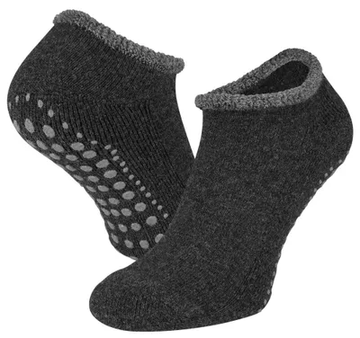 Produktbild von Antirutsch Wollpantoffel Socken – Antrazit – 43-46