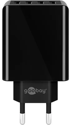 Image de goobay Chargeur USB 4 ports 30W noir