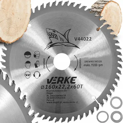 Produktbild von Verke Kreissägeblatt Sägeblatt 160mm 60 Zähne Holz