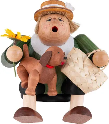 Productafbeelding van Hondenfiguur (16 cm), rookbeeldfiguur van KWO