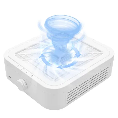 Produktbild von Staubabsaugung für Nägel, 120W Nagelstaubsauger mit 2 Filter-Weiß | Professionell Nagelstaubsaug mit 3-Gang Einstellbarer Geschwindigkeit