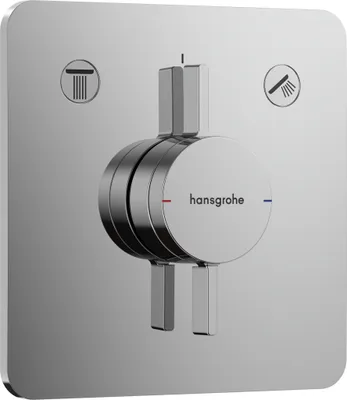Immagine prodotto di Miscelatore hansgrohe DuoTurn Q da incasso cromato, 2 utenze, 1 pz.