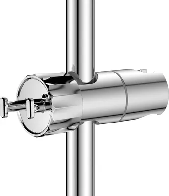 Produktbild von Ersatz für Duschkopfhalterung – Universelle, verstellbare Handbrausehalterung mit 16-28 mm Befestigung für Handbrausenschienen, gleitfähige Halterung, Klemmhalterung, Halterung