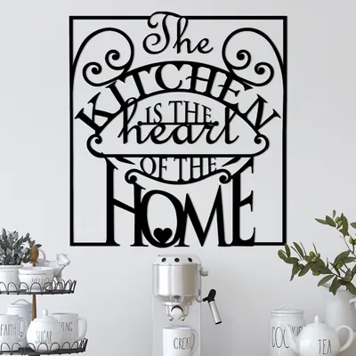 Immagine prodotto di Wallity, The- TNL1983, Nero, Altre decorazioni per la casa, 56 x 0,15 x 53 cm, 100% metallo (Spessore: 1