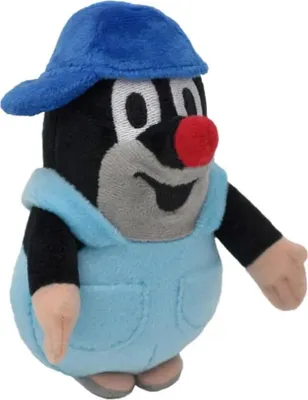 Obrázok produktu pre Plyšová figúrka Krtko s nohavicami a bejzbalovou čiapkou, modrá, 12 cm