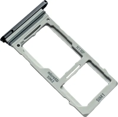 Produktbild von Simkartenhalter und SD Card Fach für Samsung Galaxy Note 20 Ultra 5G (SM-N986B), Original Ersatzteil, Schwarz