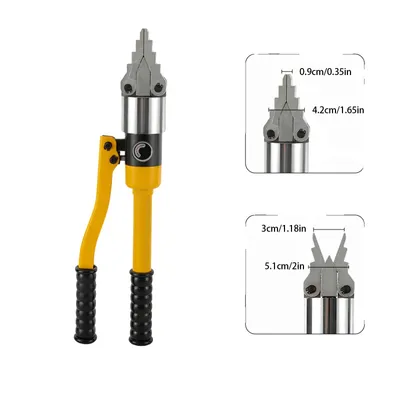 Obrázek produktu pro Hydraulické rozmetadlo přírub, maximální tlak 8 tun, ergonomický design, žlutá barva
