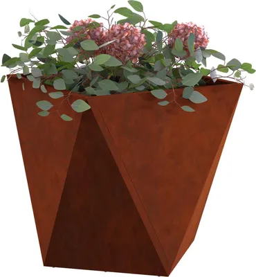 Immagine prodotto di vidaXL Fioriera Rusty 50 x 50 x 50 cm Acciaio resistente alle intemperie