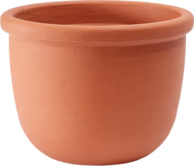 Produktbild von Garden Italia Pots Runder Topf für Pflanzen ICOL glatte Schale Durchmesser 34 cm - Höhe 25 - aus terrakottafarbenem Harz - Für drinnen und draußen - Frostbeständig - Stoßfest - Leicht, s