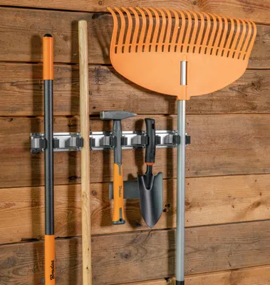 Produktbild von Bradas Besen- & Gerätehalter 5-fach Metallschiene