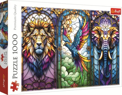 Image de 1000 puzzles en vitrail : Animaux 10957