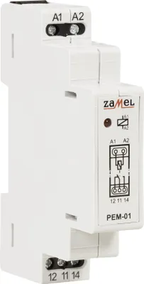 Image de Relais électromagnétique 12V AC/DC 16A, PEM-01/012, exta Zamel