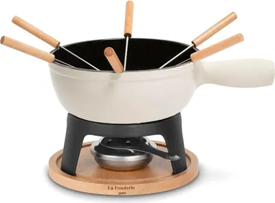 Immagine prodotto di La Fonderie 1980 - Set da fonduta per 6 persone MONT BLANC - Beige