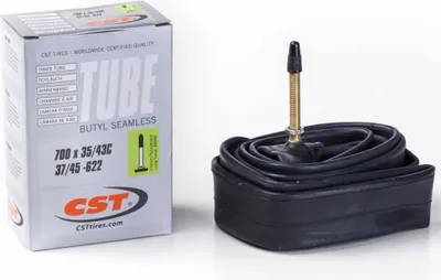 Produktbild von Cst Presta 48 Mm Fahrradschlauch Schwarz 700 / 25-32 Schwarz 700