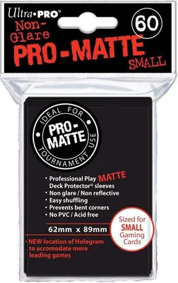 Zdjęcie produktu dla Ultra Pro 4 x Deck Protector (84021) - Sleeves - Black - Schwarz (4 x 60 small Sleeves matt)