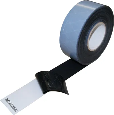 Produktbild von 80mm EPDM-Fugenband selbstklebend 0,8mm Dichtungsband 20m Rolle schwarz