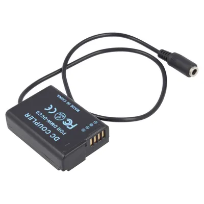 Produktbild von DC-Kuppler, Akkuadapter kompatibel mit Panasonic DMW-DCC9 - ersetzt DMW-BLD10, DMW-BLD10E