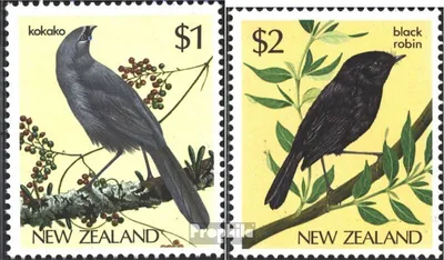 Produktbild von Briefmarken Neuseeland 1985 Mi 931-932 (kompl.Ausg.) gestempelt Vögel