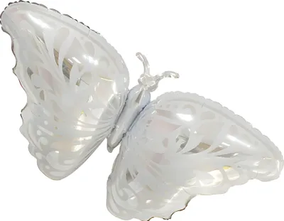 Produktbild von Folienballon Tier, Schmetterling weiß ca. 108,5*55 cm