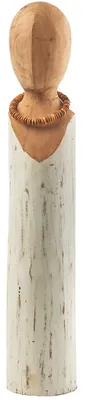 Obrázek produktu pro Kobolo dekorativní postava BUSTA se šperky ze dřeva dřevěná postava dřevěná dekorace moderní busta postava objekt dárek dřevěné sochy obývací pokoj ložnice kancelář chodba dekorace