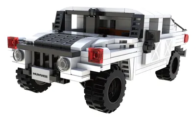 Produktbild von CaDA Set C55022W Humvee 1:24 weiß Bricks