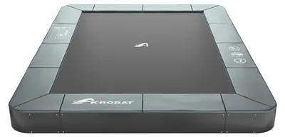 Productafbeelding van Akrobat Orbit Flat to the ground Trampoline 380x250 Antraciet, zonder veiligheidsnet