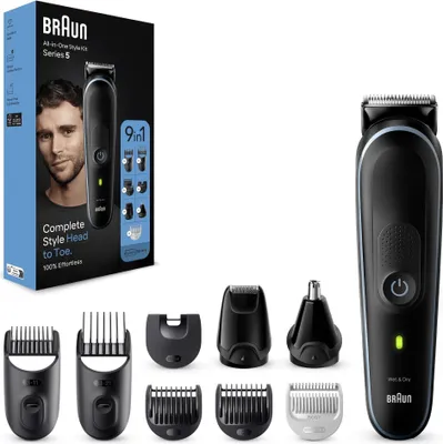 Produktbild von Braun MGK5411 All-in-One Style Kit Series 5  Barttrimmer  Aufsätze 8 Stk
