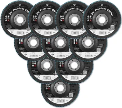 Produktbild von STAHLWERK Schleifscheibe Fächerscheibe Lamellenscheibe P40 Ø125 mm 10er Set
