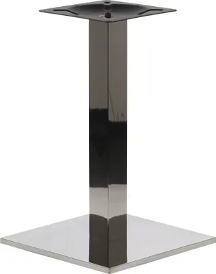 Obrázok produktu pre Nerezová stolová podnož SH-2002-1/P, do kancelárie, hotela, reštaurácie, rozmery 45x45x71,5 cm, leštená nehrdzavejúca oceľ