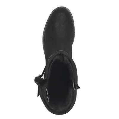 Produktbild von s.Oliver Damen Stiefel Langschaft Riemen Schnalle Warmfutter 5-26603-41, Größe:38 EU, Farbe:Schwarz