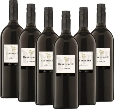 Produktbild von 6er Paket - Roter Herrenhaus Glühwein 1,0 l - Lergenmüller