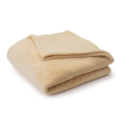 Immagine prodotto di Coperta avvolgente con maniche e tasca per i piedi LUMALAND - 150 x 180 + 35 cm - Beige