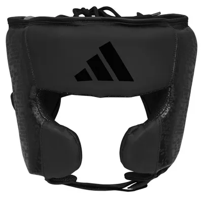 Produktbild von Adidas Combat 50 Kopfschutz - Polyurethan- Vollständig schwarz - L