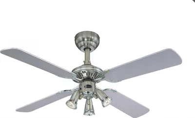 Produktbild von Westinghouse Deckenventilator Princess Euro 105 cm Zinn mit Beleuchtung und Zugketten