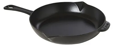 Obrázok produktu pre Liata panvica – panvica – na opekanie a dusenie – smaltovaný povrch – 26 cm – čierna