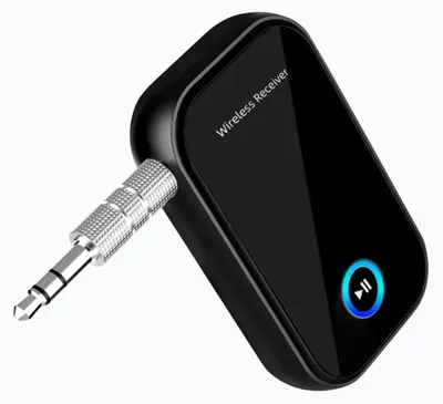 Produktbild von Bluetooth-Empfänger 3-in-1 Bluetooth 5.0 mit Sprachassistenten-Taste für Auto & Audioanlagen, 3,5mm Klinke