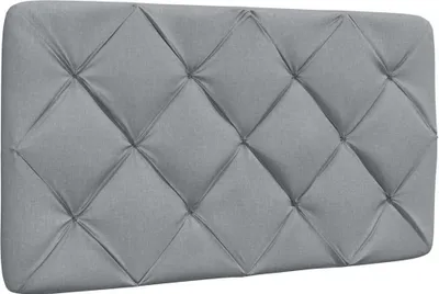 Obrázek produktu pro Polštář na čelo postele světle šedý 90 cm textil