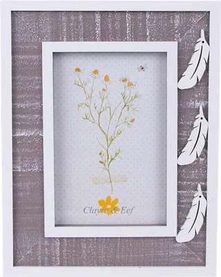 Obrázok produktu pre Clayre & Eef Rám na obraz 10x15 cm Sivé biele drevo