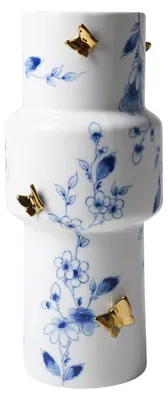 Image de Heinen Delfts Blauw – Vase "Vlindergoud" (Or du papillon), 25 cm
