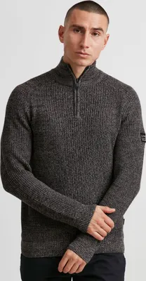 Produktbild von 11 Project PRAmilcar Herren Strickpullover Troyer Grobstrick Pullover mit Kragen aus 100% Baumwolle