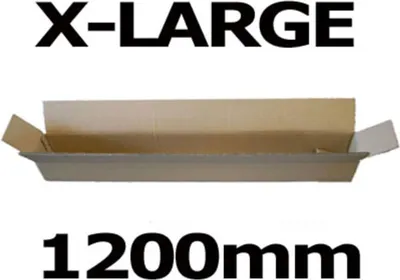 Produktbild von 10x Faltkarton Versandhülsen 1200x110x110mm sehr stabil 2-wellig braun