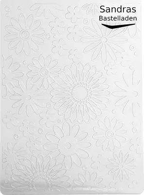 Produktbild von Sandras Embossing-Prägefolder/ -schablone 10,8x15cm Blumenrausch