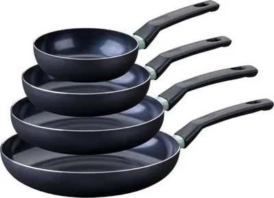 Image de Set de 4 Poêles Fackelmann Brandao, Antiadhésives Céramique, Sans PFAS, 16, 20, 24 et 28 cm