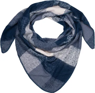 Produktbild von styleBREAKER Damen XXL Web Dreieck Schal mit buntem Karo Muster, Dreiecktuch Kariert, Winter Schal warm weich, Tuch 01020050