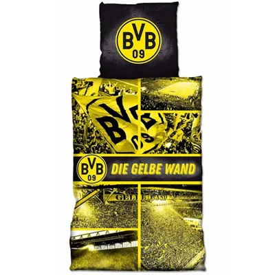 Produktbild von BVB Biber Bettwäsche "Gelbe Wand"  135 x 200 cm Borussia Dortmund
