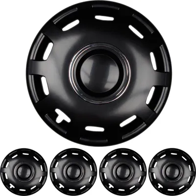Immagine prodotto di 4x Copricerchi PREMIUM DESIGN "Alabastro" da 16 POLLICI in nero