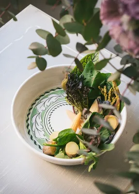 Produktbild von Hermia Concept, PRC0014, Salatschüssel, Lila, 100 % KERAMIK, 23 x 23 x 6 cm