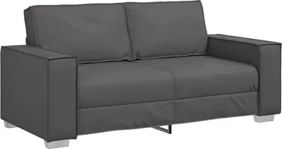 Obrázok produktu pre vidaXL Dvojmiestna pohovka, sivá, 180 cm, umelá koža