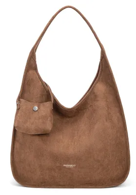 Image de Sac bandoulière pour femmes, en simili cuir noir, avec fermeture éclair et poche extérieure