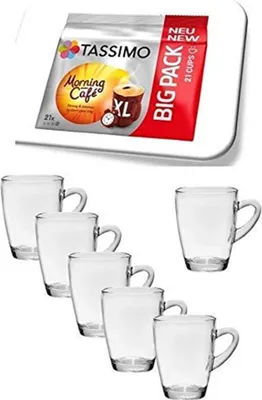 Produktbild von Tassimo Tassimo Morning Café XL, 21 Kaffee Kapseln im Big Pack, 163.8 g plus